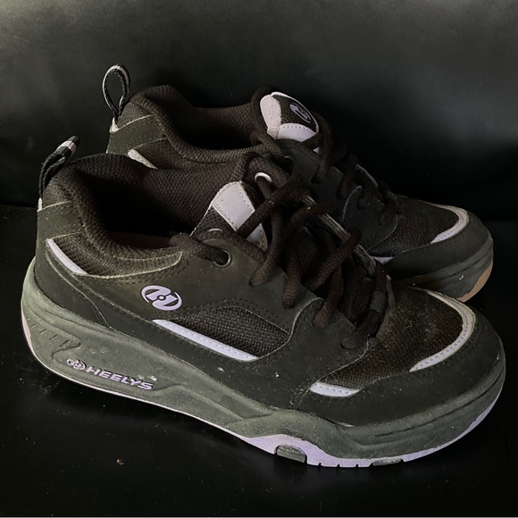 HEELYS ● Black and Purple Wheeled Sneakers ● Y2K - Picture 4 of 6